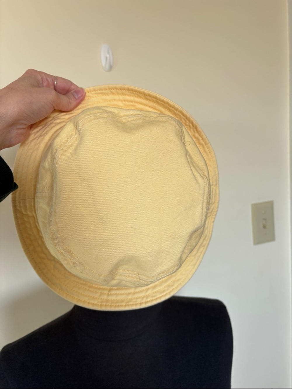 adidas Trefoil Bucket Hat in Soft Butter Yellow - Picture 5 of 9